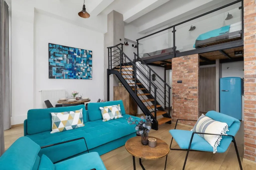 Image of Deluxe Loft Apartment Lubelska with Mezzanine by Noclegi Renters