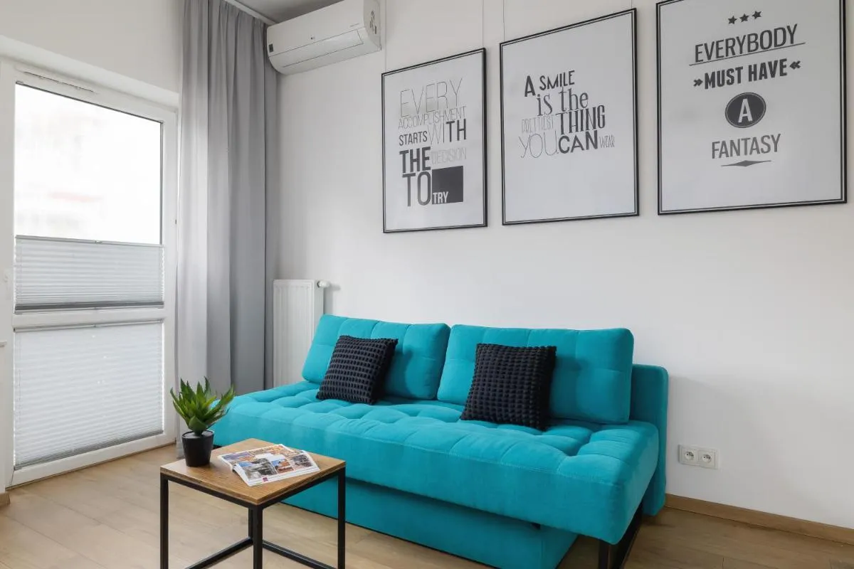 Image 3 of Turquoise Studio with Balcony & Air Conditioning Kraków by Noclegi Renters