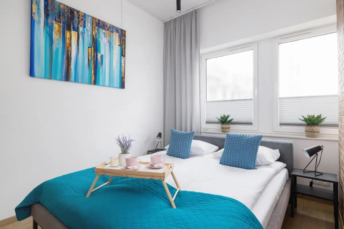 Image 1 of Turquoise Studio with Balcony & Air Conditioning Kraków by Noclegi Renters